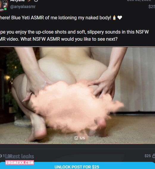 Latest Leaks Anyala ASMR Nude #2 - Erome