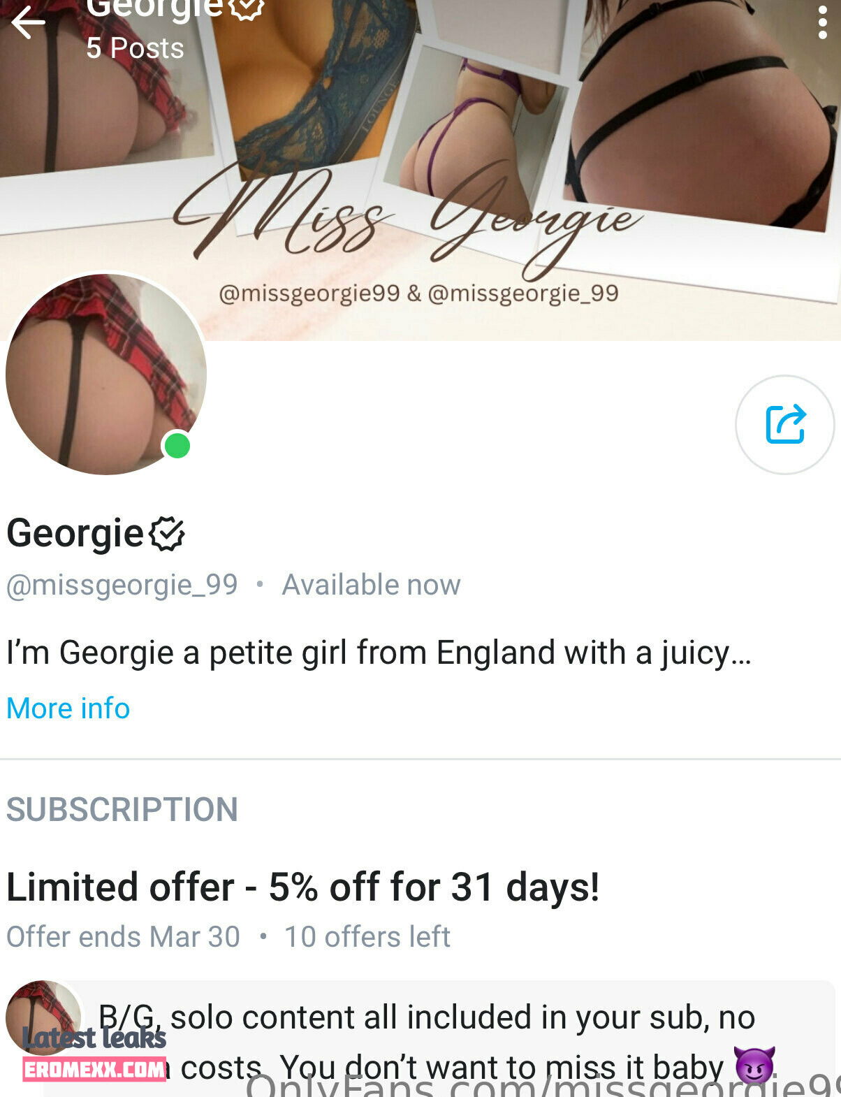 missgeorgie99 nude Leaked onlyfans - Erome