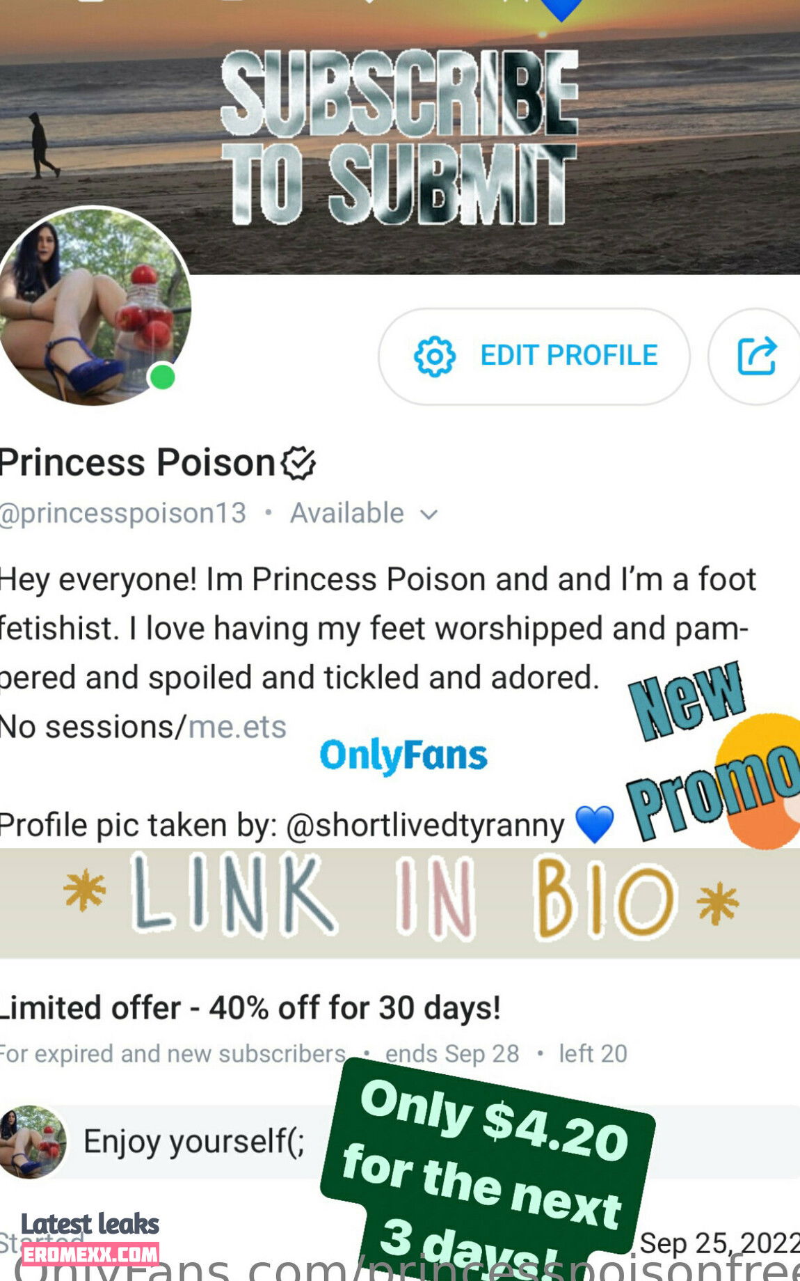 Latest Leaks princesspoisonfree Nude #3 - Fapello