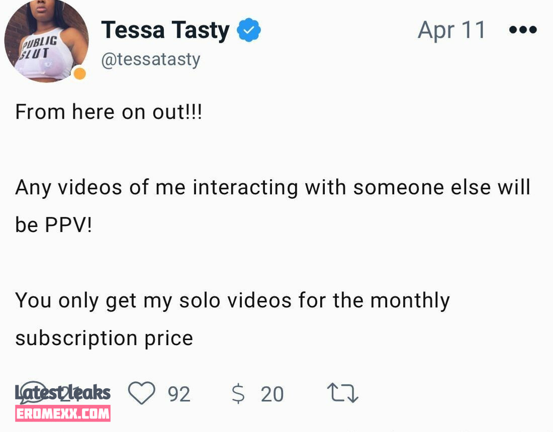 Latest Leaks tessatasty Nude #7 - Fapello