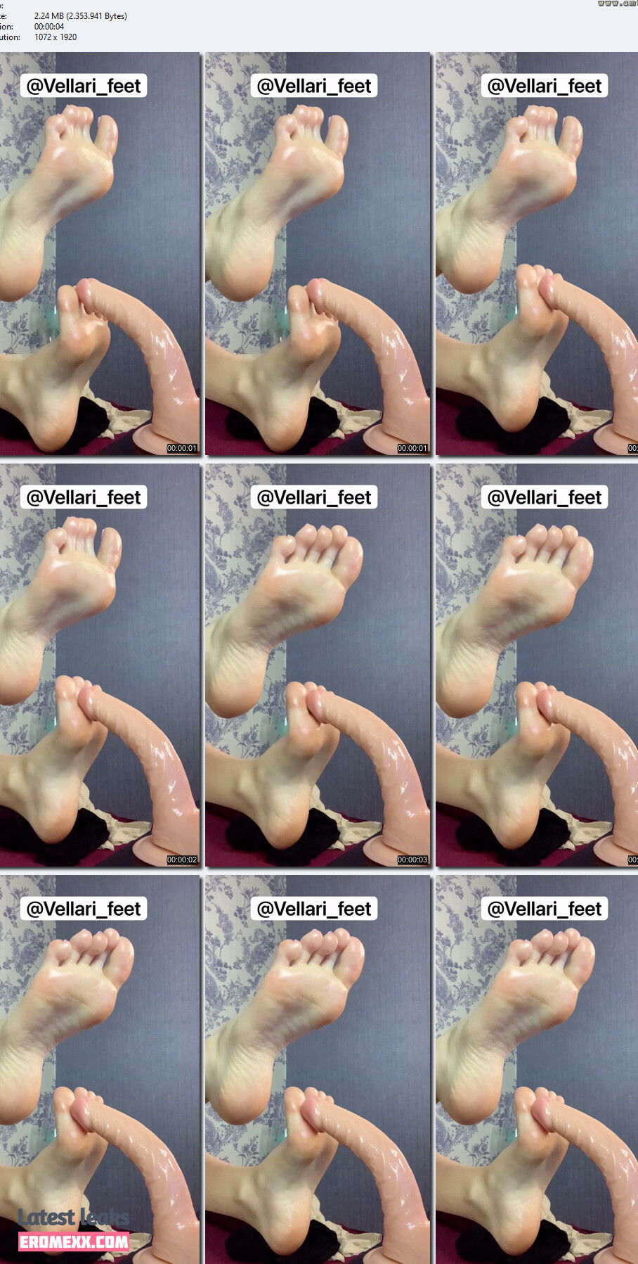 Latest Leaks Vellari_feet Nude #7 - Fapello